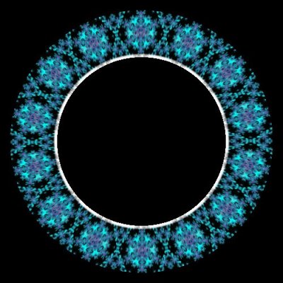 fractal snowflake clip art c round preview