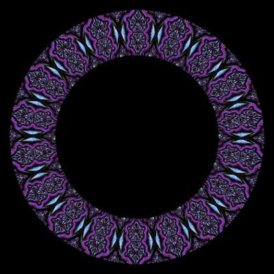 Purple orienta ornament - Namjira round preview