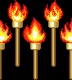 Fire torches