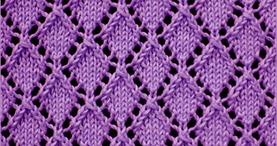 diamond knit pattern