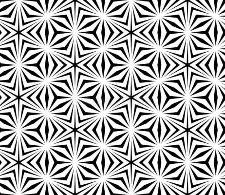 vector modern seamless sacred geometry pattern trippy black white abstract geometric background pillow print monochrome retro 67849279