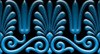 victorian ornament blue