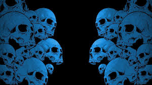 blue skulls