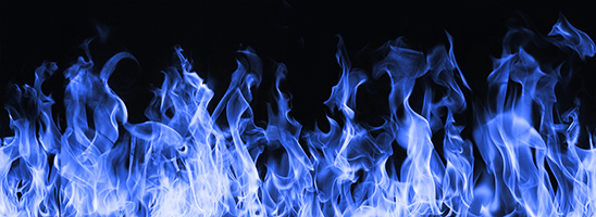 Flames plazma blue