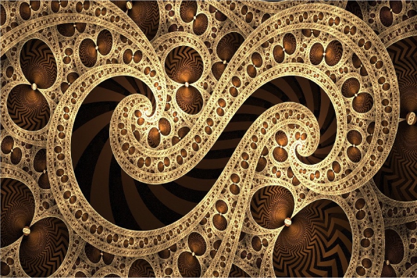 Abstrakte fractals digitale kunst fractal tuch seide kunst wand poster und drucke