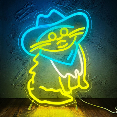 neon cowboy cat
