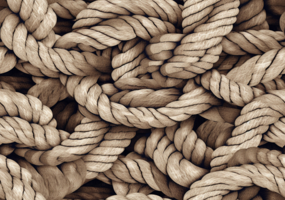 Rope knots fabric texture