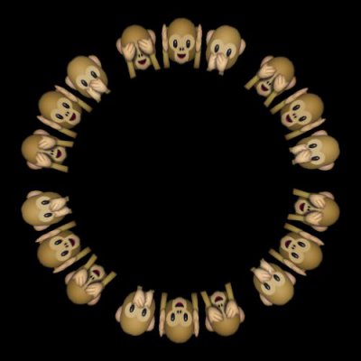 Emoji Monkey face's round preview