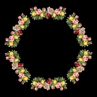 Classic Flower Motif round preview