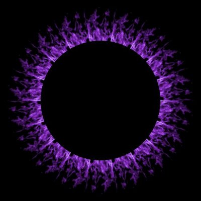 purple flames on black leggings round preview