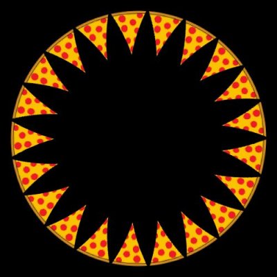Pizza piece round preview