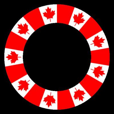 Canada flag round preview