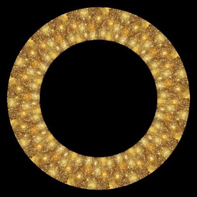 Gold Glitter Seamless Pattern Disco Ball 2 round preview
