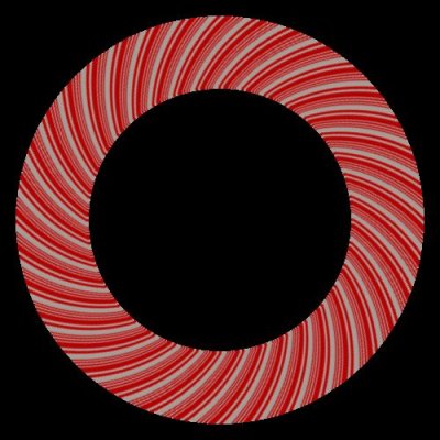 Candy Cane Rotating Dim White round preview