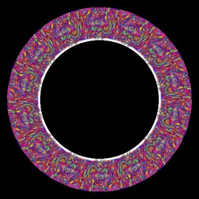 trippy hippie rainbow psychedelic round preview