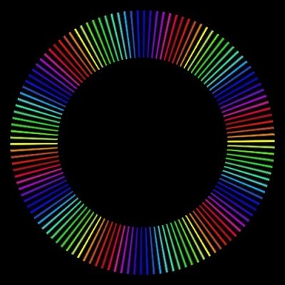 rainbow lines 72px round preview