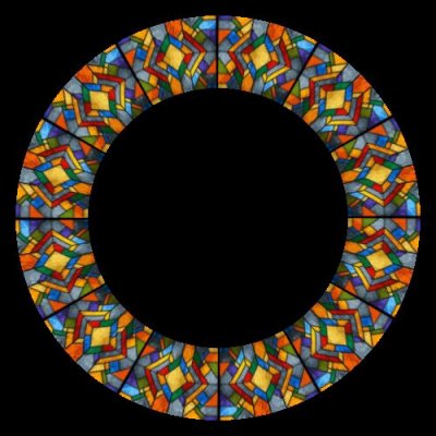 stained glass d round preview