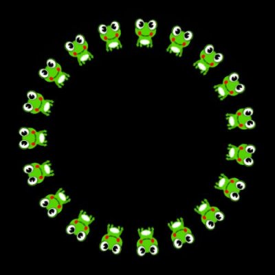 frog animation 6 of 8 round preview