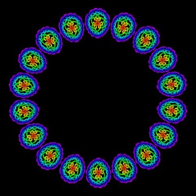 Celtic knot rainbow round preview