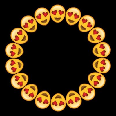 Heart Eyes Emoji round preview