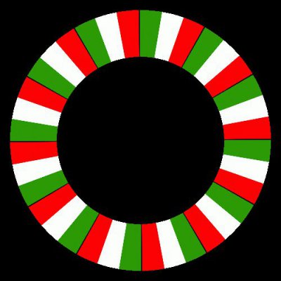 Italian flag round preview