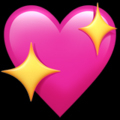 emoji sparkling heart