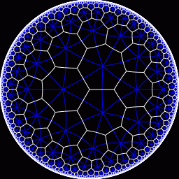 Geometric blue orb