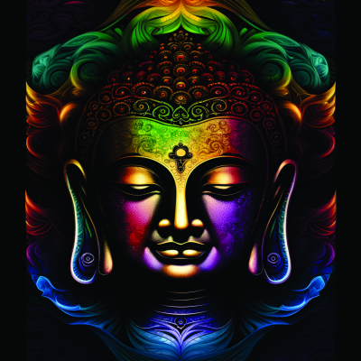 Rainbow Buddha 3