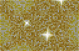 Gold Glitter Seamless Pattern Disco Ball