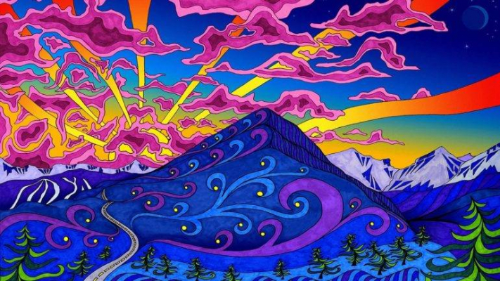 psychedelic landscape