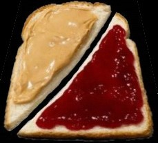 peanut butter and jam bread