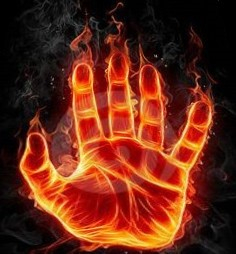 flame hand $