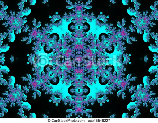 fractal snowflake clip art c