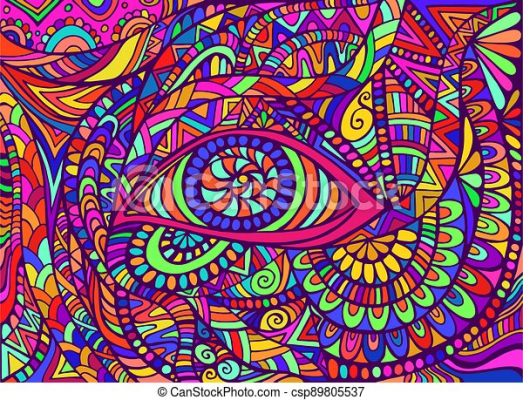 trippy hippie rainbow psychedelic