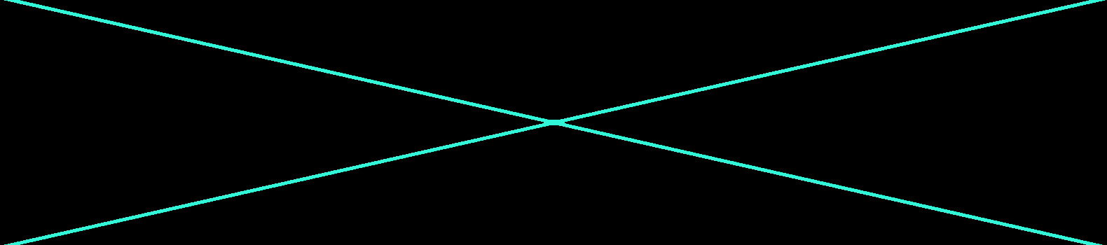 Crisscross  two lines