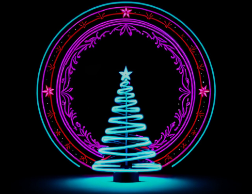 Neon Christmas tree 2