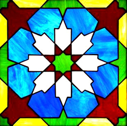 bright stained glass