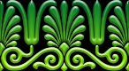 victorian ornament green