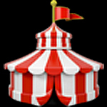 emoji circus tent