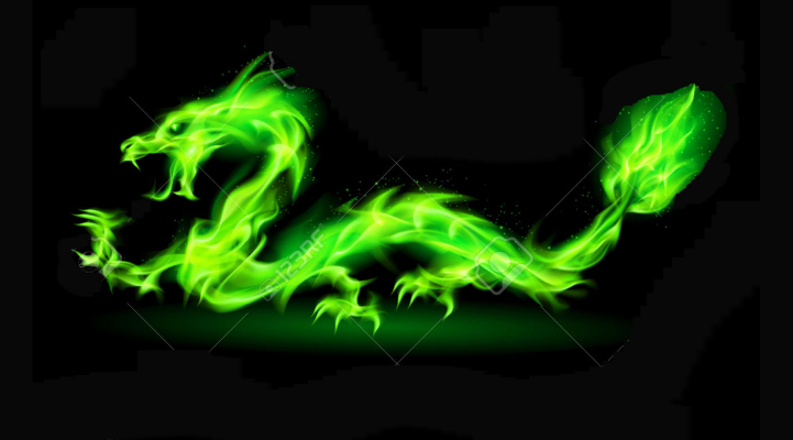 Dragon Green Flame