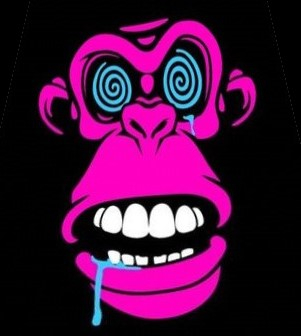 pink monkey face