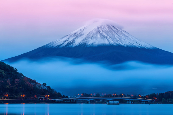 volcanic cone Japan Mount Fuji