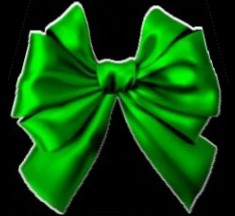 Christmas bow green