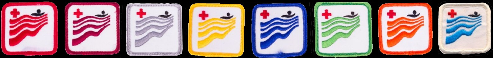 red cross swiming badges $
