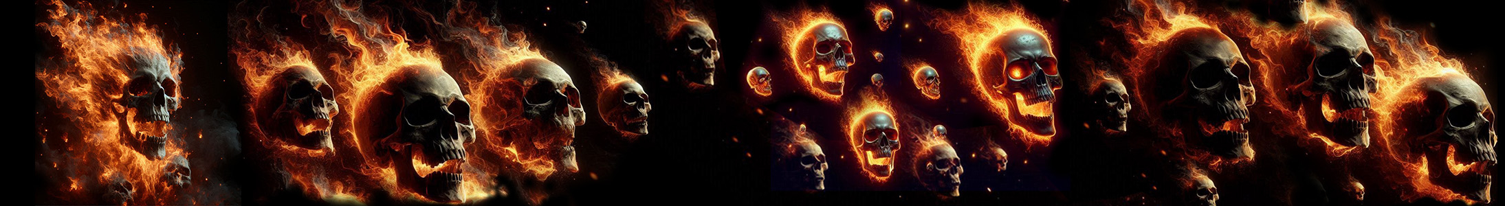 Flaming Skulls