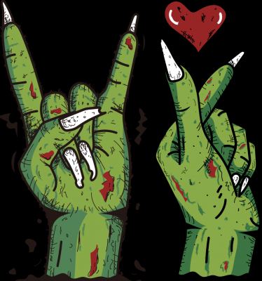 Zombie hands/heart