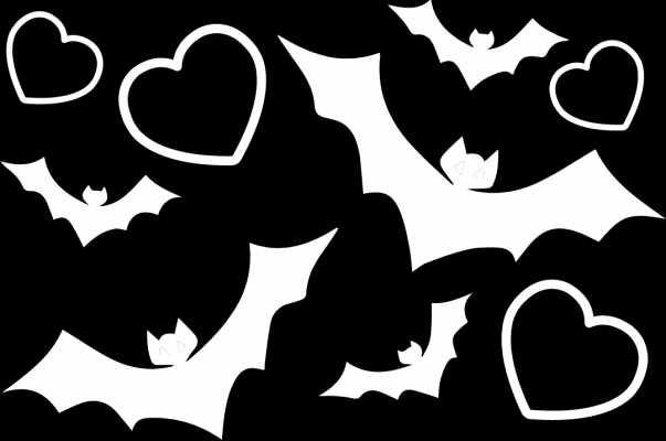 Bats with hearts