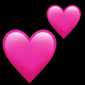 emoji two hearts