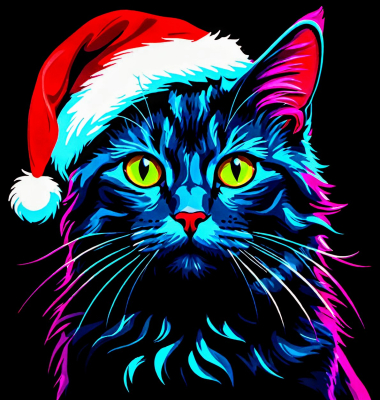 Christmas cat 1