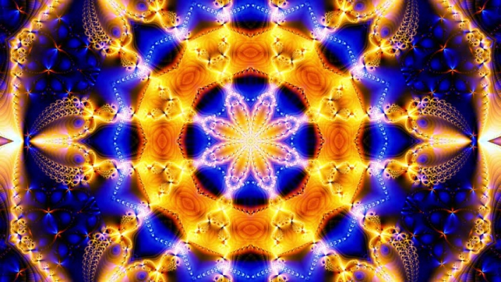 blue yellow fractal